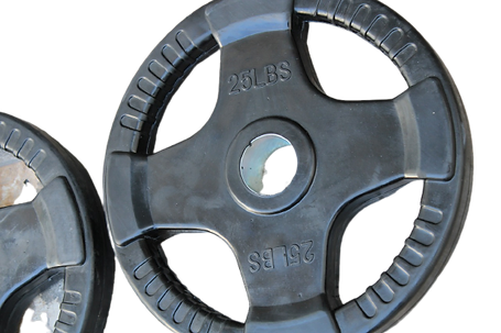 Par de discos olímpicos plastificados 2.5lbs - 45lbs image 3