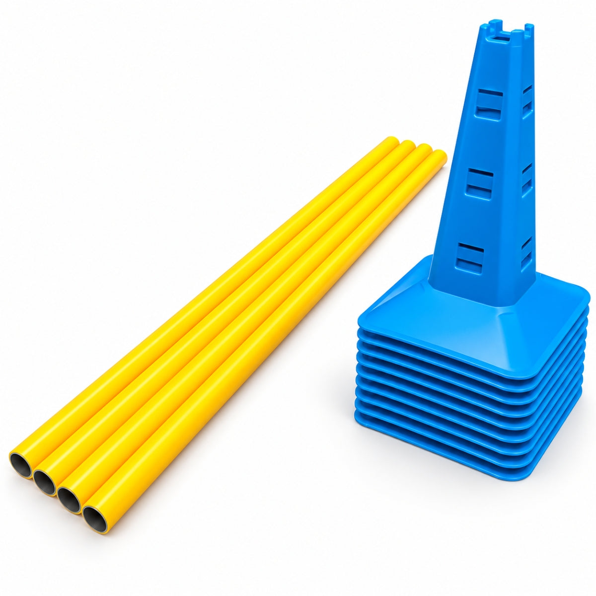 Set de Conos de Agilidad con Poste