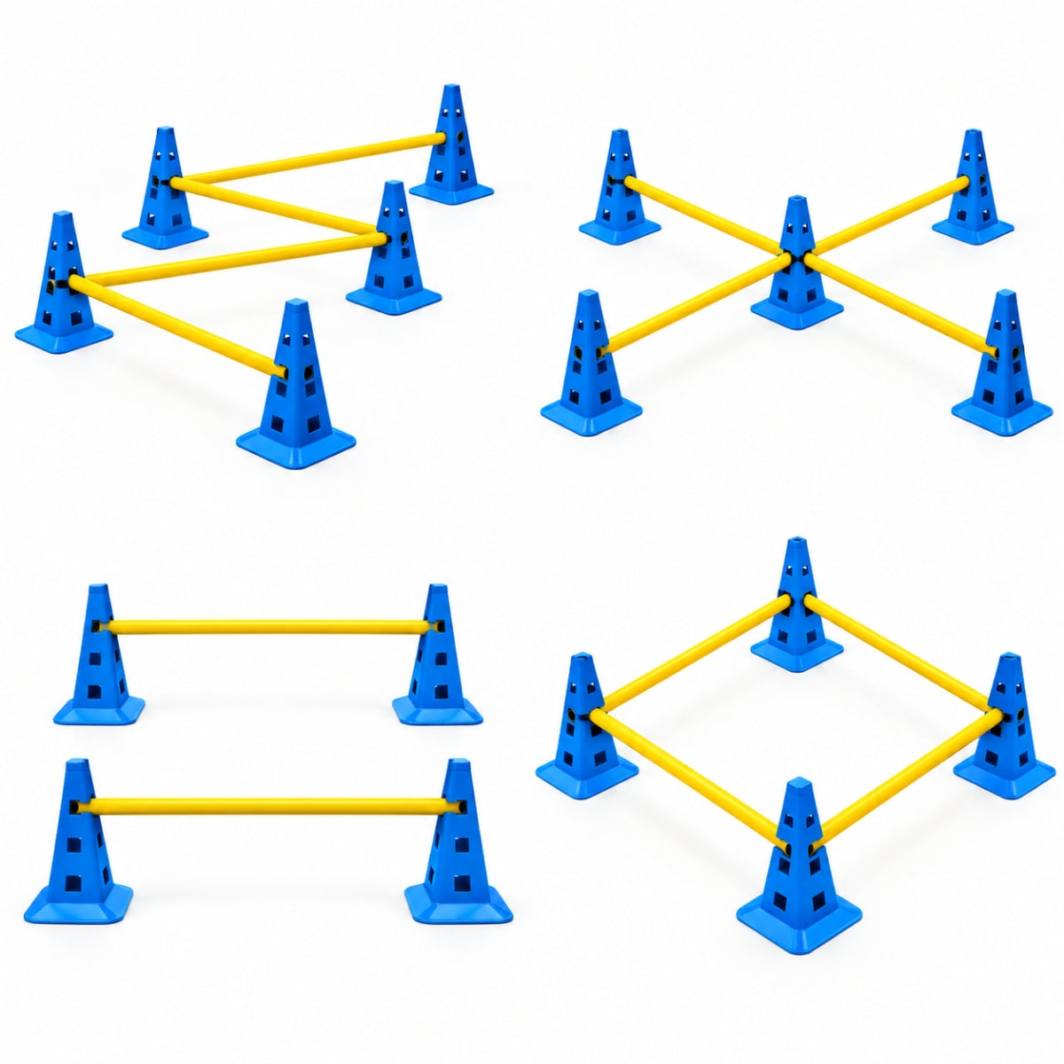 Set de Conos de Agilidad con Poste