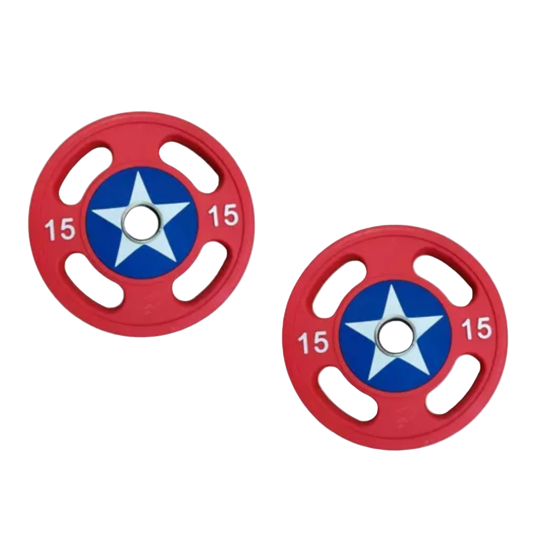 Par de discos olímpicos Capitán América image 3