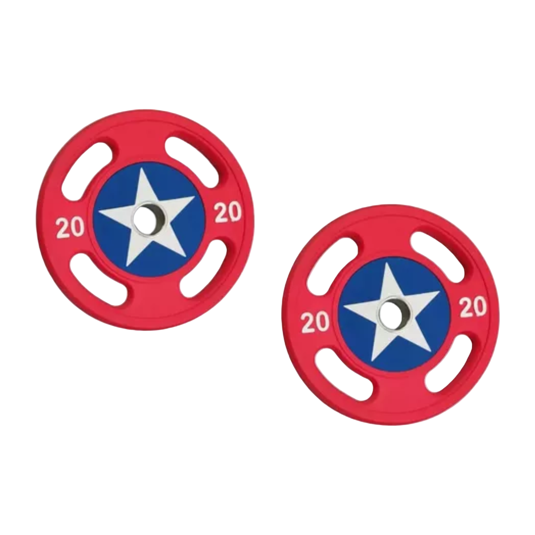 Par de discos olímpicos Capitán América image 4