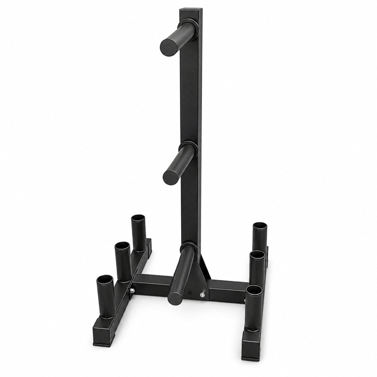 Rack para Discos y 6 Barras Olímpicas