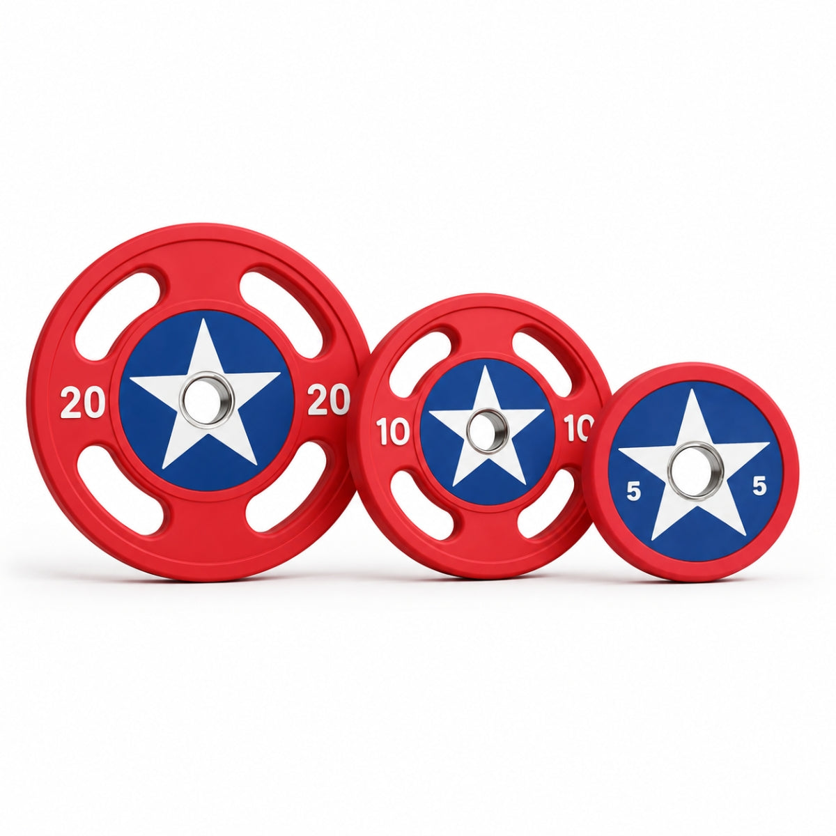 Par de discos olímpicos Capitán América | (2.5kg - 25kg)