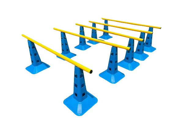 Set de 10 Conos de Agilidad de 33cm con postes image 0