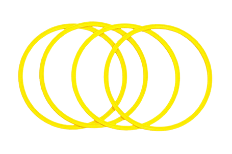 Set de 10 aros planos de agilidad40cm image 0