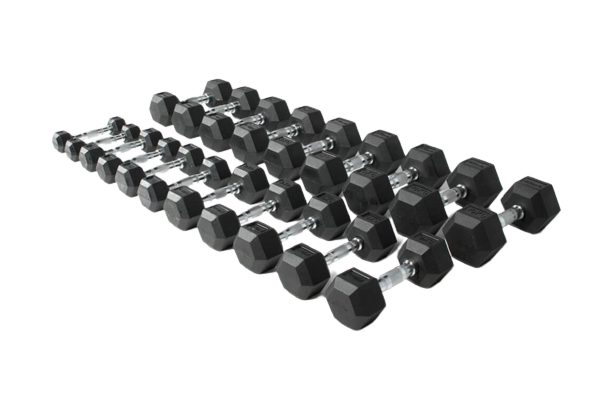 Set Mancuernas Hexagonales 5-50 lbs image 0