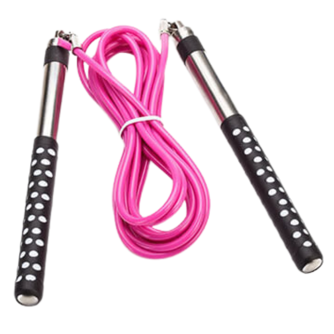 Cuerda de aluminio para salto color rosa image 0