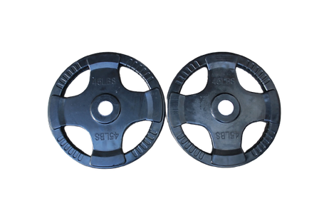 Par de discos olímpicos plastificados 2.5lbs - 45lbs image 1