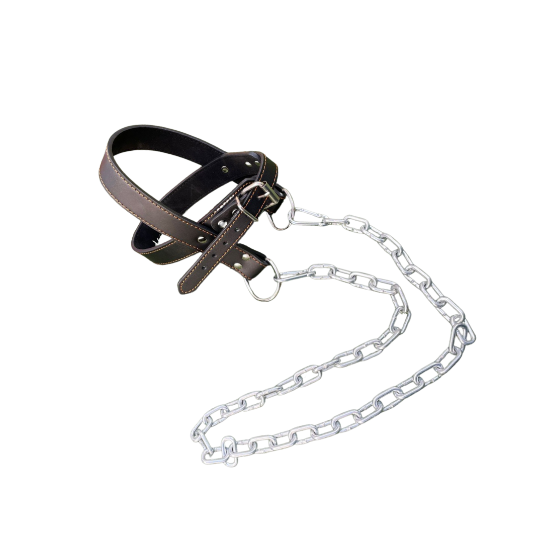 Ejercitador de cuello de cuero image 0