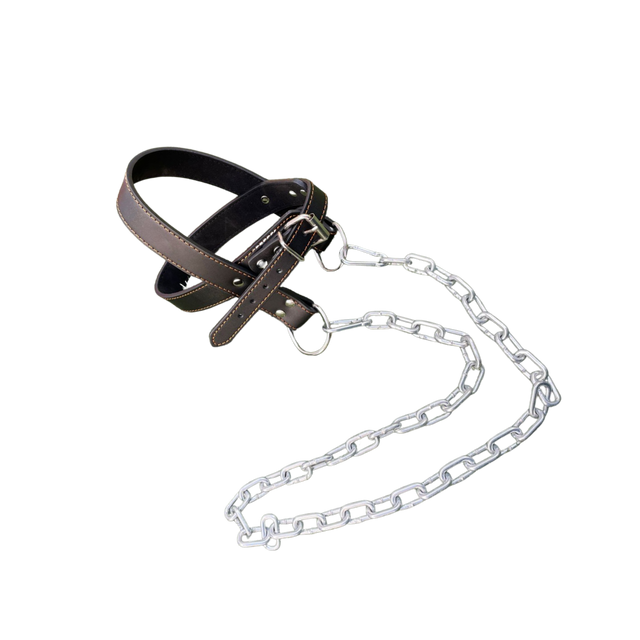 Ejercitador de cuello de cuero image 0