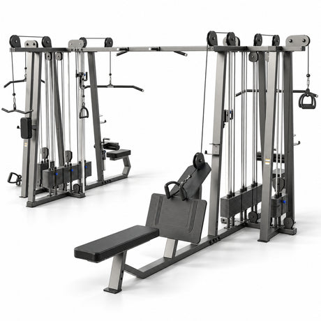 Multi Station 8 Stack – Multifuncional de 8 Estaciones para Gimnasio