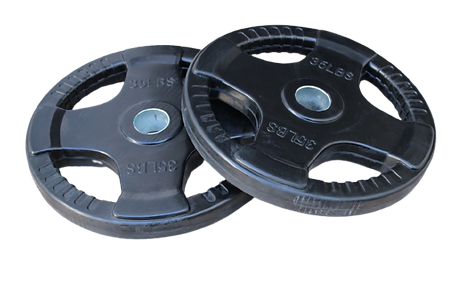 Par de discos olímpicos plastificados 2.5lbs - 45lbs image 0