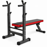Banca Plana Plegable con Soporte para Barra