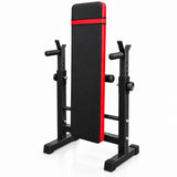 Banca Plana Plegable con Soporte para Barra