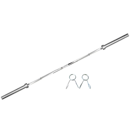 Barra olímpica de Crossfit 2.2m con baleros | Capacidad 1500 lbs