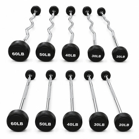 Set de 10 Barras de Peso Integrado 20-60 LB