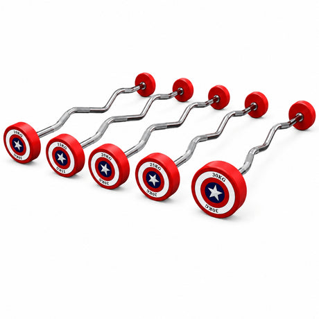Set de 5 Barras Curvas Heroicas de Peso Integrado 10–30KG