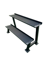 Rack para mancuernas rusas de dos niveles