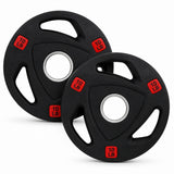 Par de Discos Olímpicos 3 Asas | 2.5 lb – 45 lb