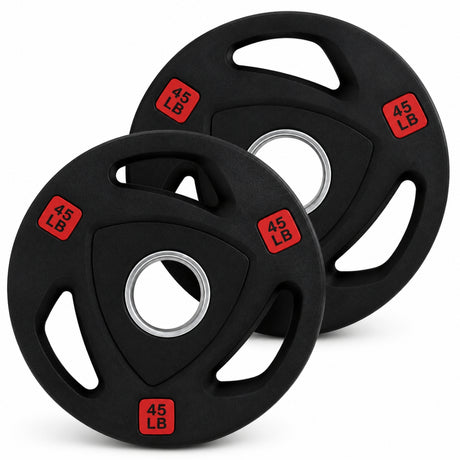 Par de Discos Olímpicos 3 Asas | 2.5 lb – 45 lb