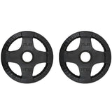 Par de discos olímpicos plastificados 2.5lbs - 45lbs