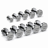 Set de Mancuernas Cromadas Premium de 5 a 50 lb