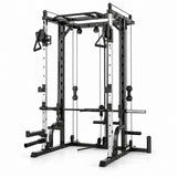 Paquete Power Strength con Powersmith, Banco, Barra, Discos y Mancuernas