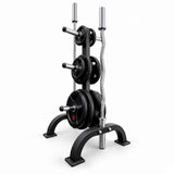 Paquete de Discos Olímpicos 105 kg con Rack y 2 Barras