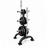 Paquete de Discos Olímpicos 105 kg con Rack y 2 Barras