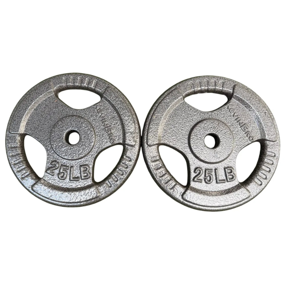 Par de Discos Estándar Tri-Grip | 1” (2.5 lb – 25 lb)