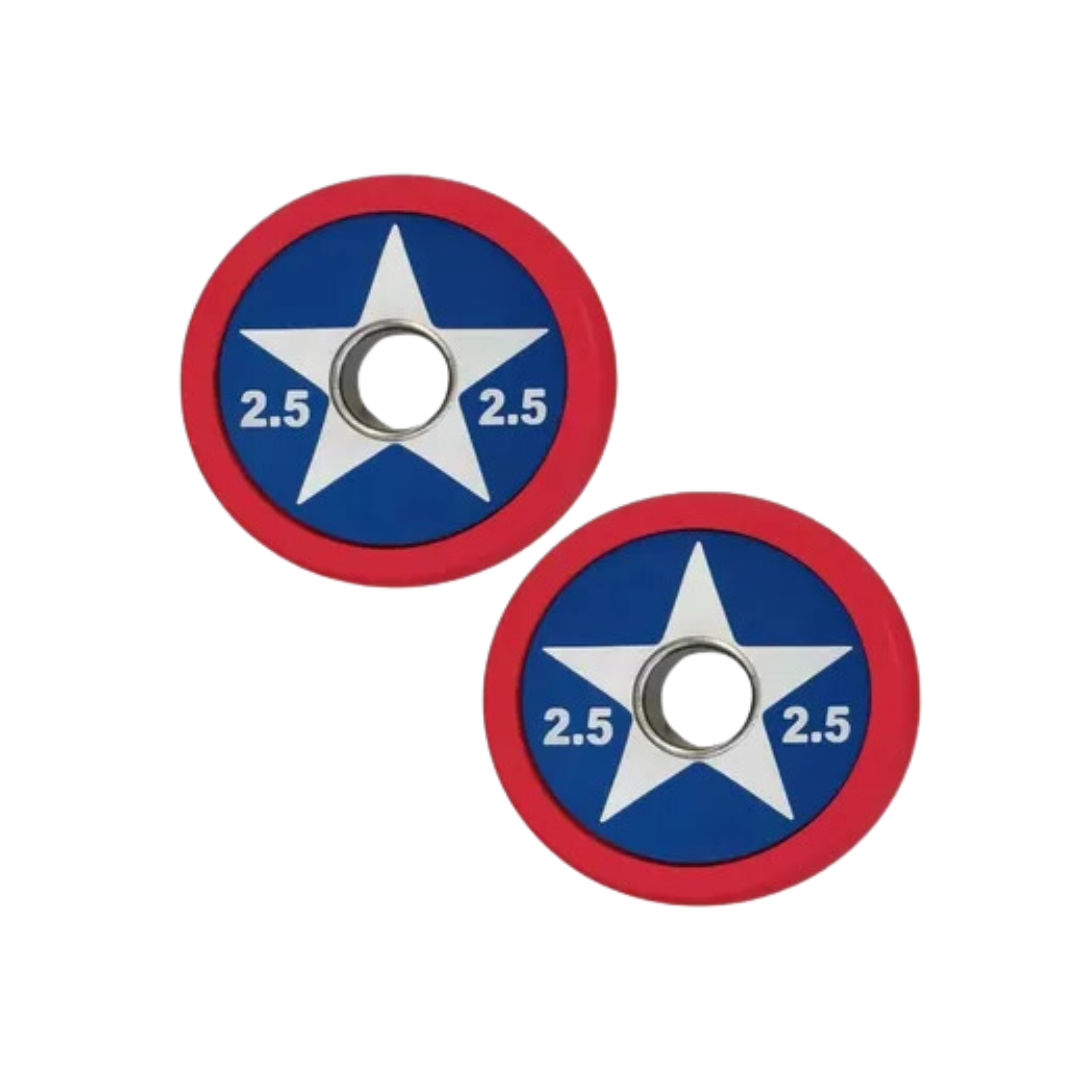 Par de discos olímpicos Capitán América image 0