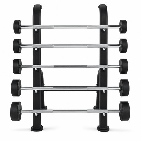 Set de 5 Barras Rectas con Peso Integrado (20–60 lbs)