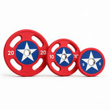 Par de discos olímpicos Capitán América | (2.5kg - 25kg)