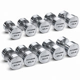 Set de Mancuernas Cromadas Premium de 55 a 100 lb
