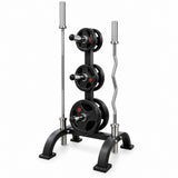 Paquete de Discos Olímpicos 35 kg con Rack y 2 Barras