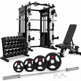 Paquete Ultimate Strength | Power Smith, Banco, Barra, Discos y Mancuernas