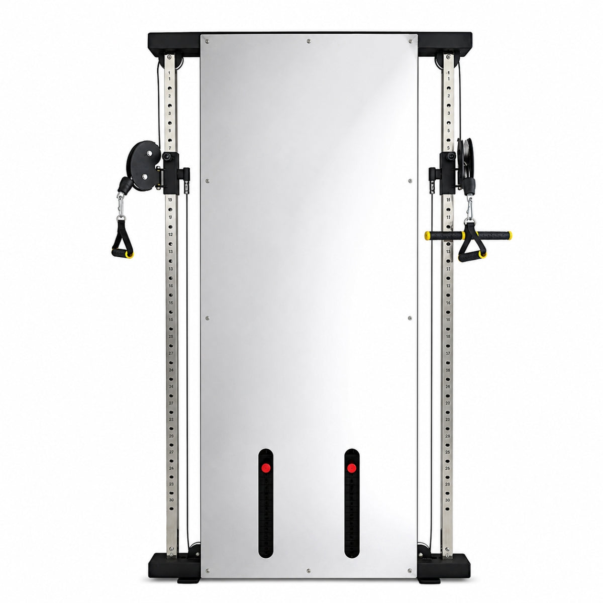 WallGym Elite Estación de Poleas Dobles con 100 kg de Peso Integrado